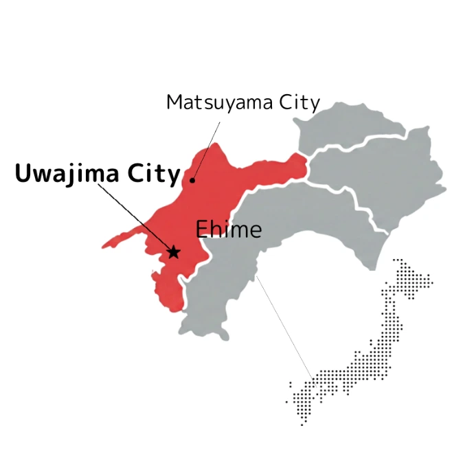 宇和島は日本の四国地方に位置します